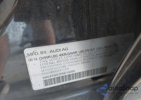 2015 Audi A4 2.0T Premium z USA, uszkodzony, nr VIN WAUFFAFL5FN014095